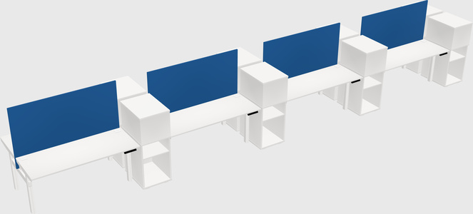Shared electric desk + cabinet