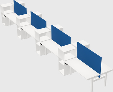 Shared electric desk + cabinet