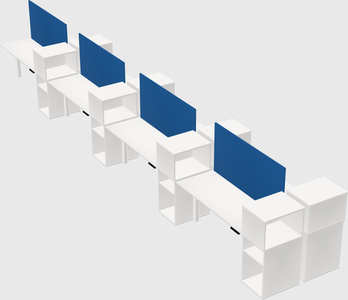 Shared electric desk + cabinet