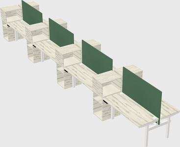 Shared electric desk + cabinet