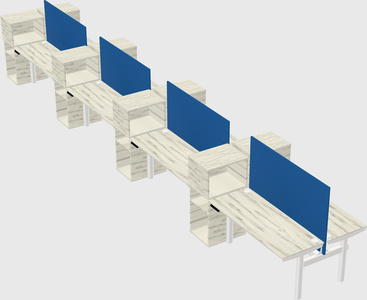 Shared electric desk + cabinet