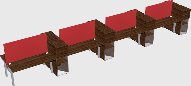 Shared electric desk + cabinet