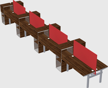 Shared electric desk + cabinet