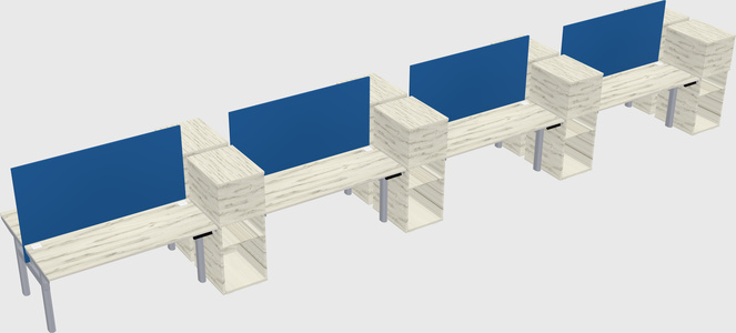 Shared electric desk + cabinet