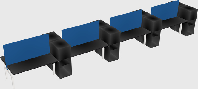Shared electric desk + cabinet