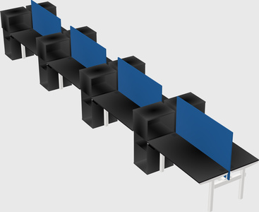 Shared electric desk + cabinet