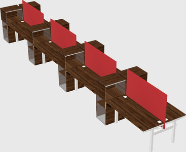 Shared electric desk + cabinet