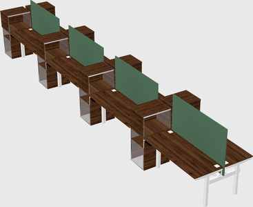 Shared electric desk + cabinet