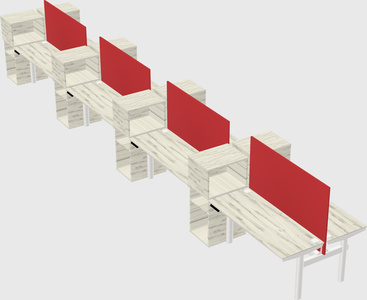 Shared electric desk + cabinet