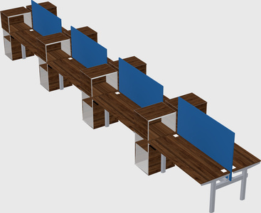 Shared electric desk + cabinet