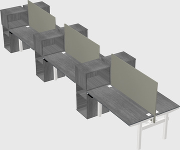 Shared electric desk + cabinet