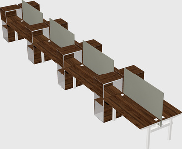 Shared electric desk + cabinet