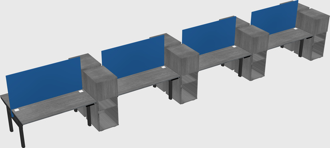 Shared electric desk + cabinet
