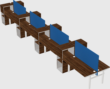 Shared electric desk + cabinet