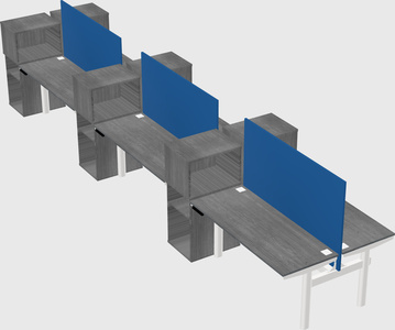 Shared electric desk + cabinet