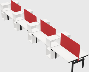 Shared electric desk + cabinet