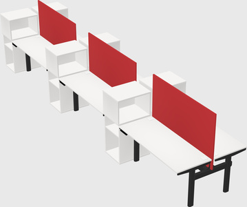 Shared electric desk + cabinet