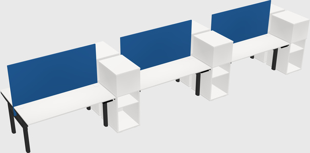 Shared electric desk + cabinet