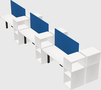 Shared electric desk + cabinet
