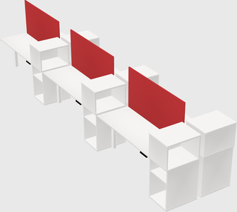 Shared electric desk + cabinet