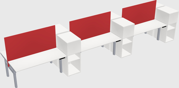 Shared electric desk + cabinet