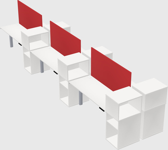 Shared electric desk + cabinet