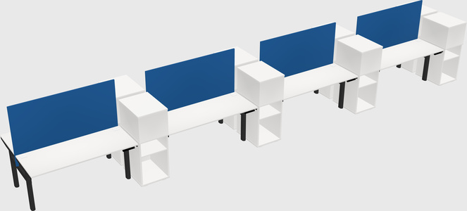 Shared electric desk + cabinet