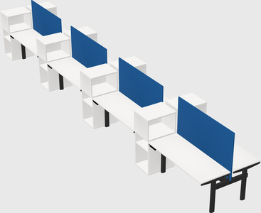 Shared electric desk + cabinet