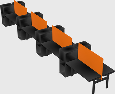 Shared electric desk + cabinet