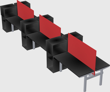 Shared electric desk + cabinet