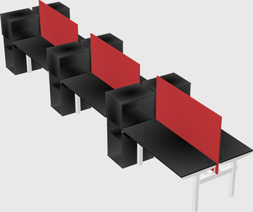 Shared electric desk + cabinet