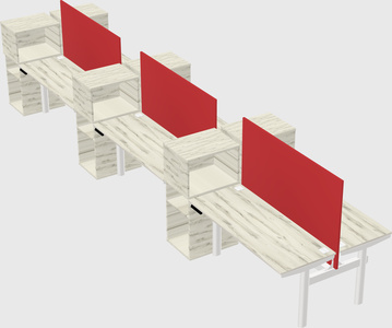Shared electric desk + cabinet