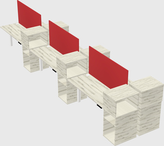Shared electric desk + cabinet