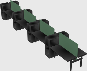 Shared electric desk + cabinet