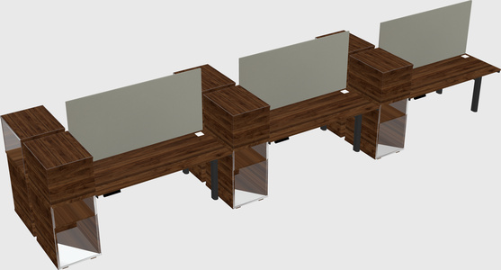 Shared electric desk + cabinet