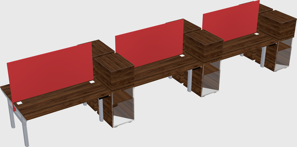 Shared electric desk + cabinet