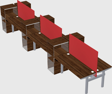 Shared electric desk + cabinet