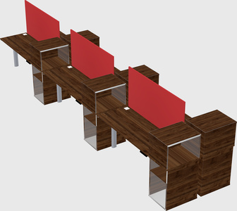 Shared electric desk + cabinet