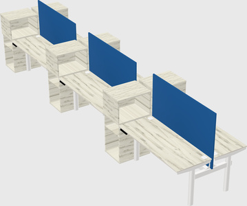 Shared electric desk + cabinet