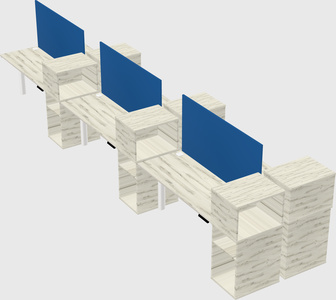 Shared electric desk + cabinet