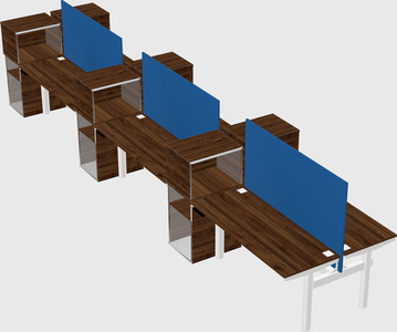Shared electric desk + cabinet