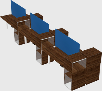 Shared electric desk + cabinet
