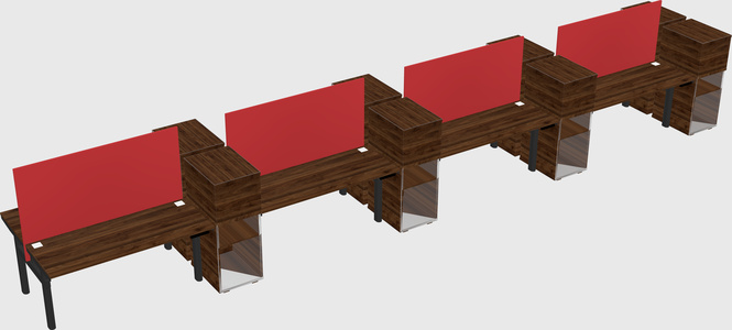 Shared electric desk + cabinet