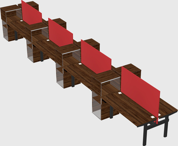 Shared electric desk + cabinet