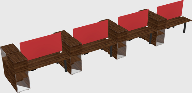 Shared electric desk + cabinet