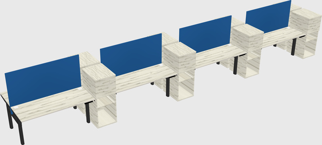Shared electric desk + cabinet