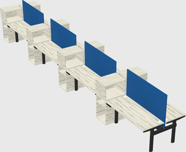 Shared electric desk + cabinet