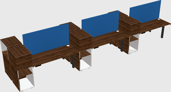 Shared electric desk + cabinet