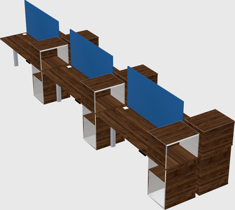 Shared electric desk + cabinet