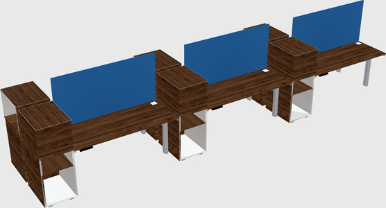 Shared electric desk + cabinet